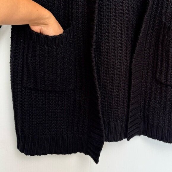 Marine Layer Open Front Cardigan Size Medium Merino Wool Blend in Autumn Brown - Picture 5 of 13